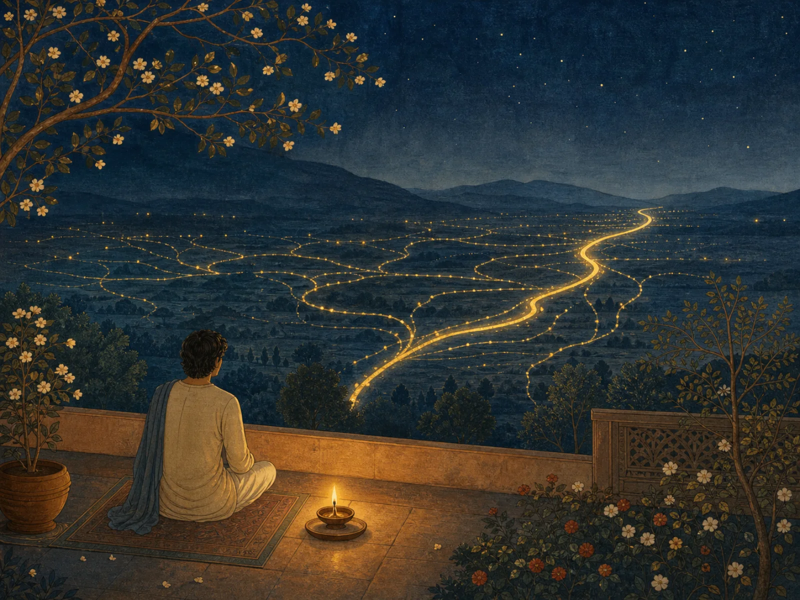 One path becomes clear among many routes